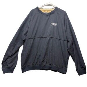 Samuel Adams Branded Golf Windbreaker size XL Men's Navy Blue Pockets